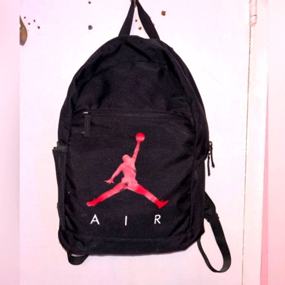 Air Jordan Black and Red Backpack